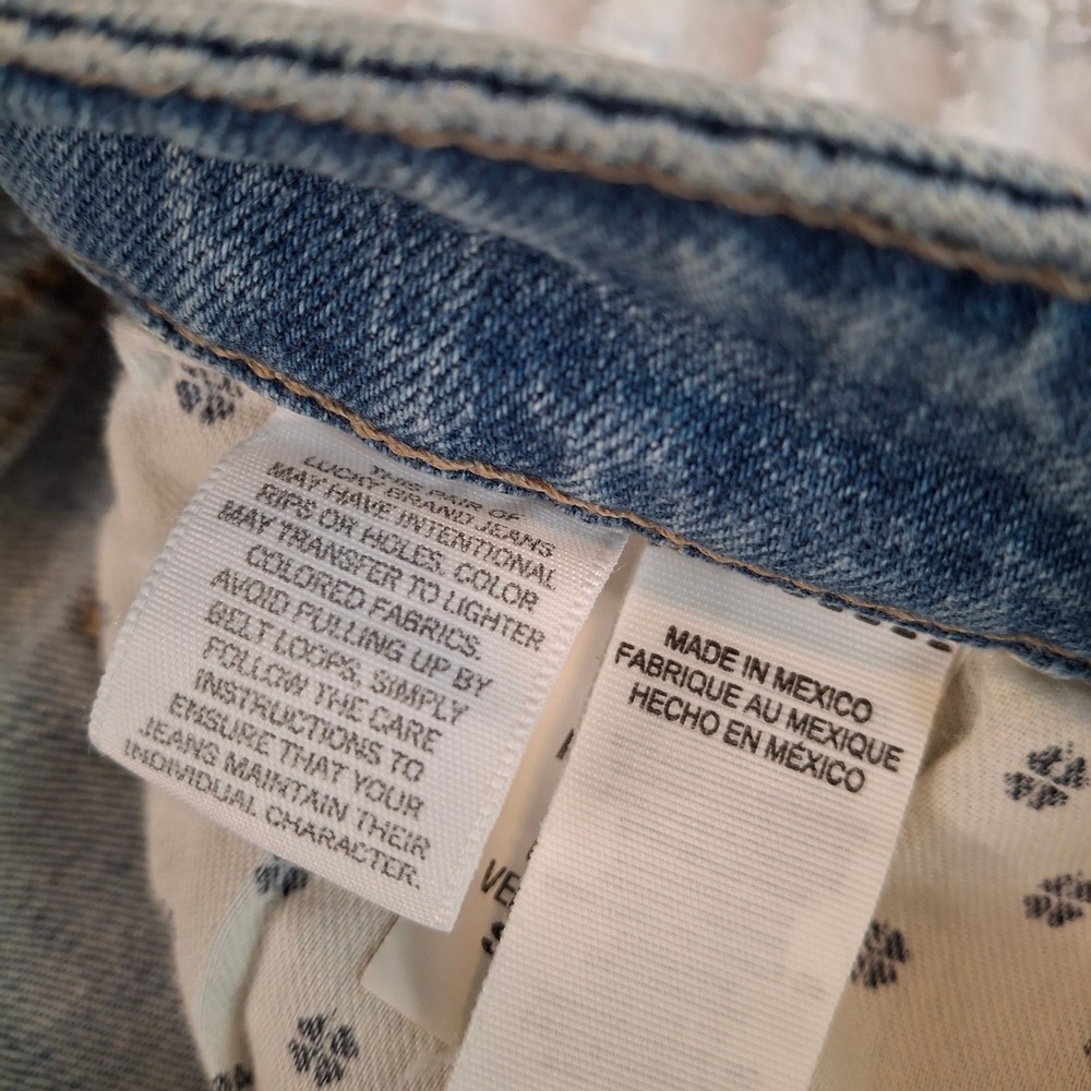 Lucky Brand Sweet Straight‎ Ankle Jeans Womens 8/29 Light Wash Italian Denim NWT - Picture 7 of 11